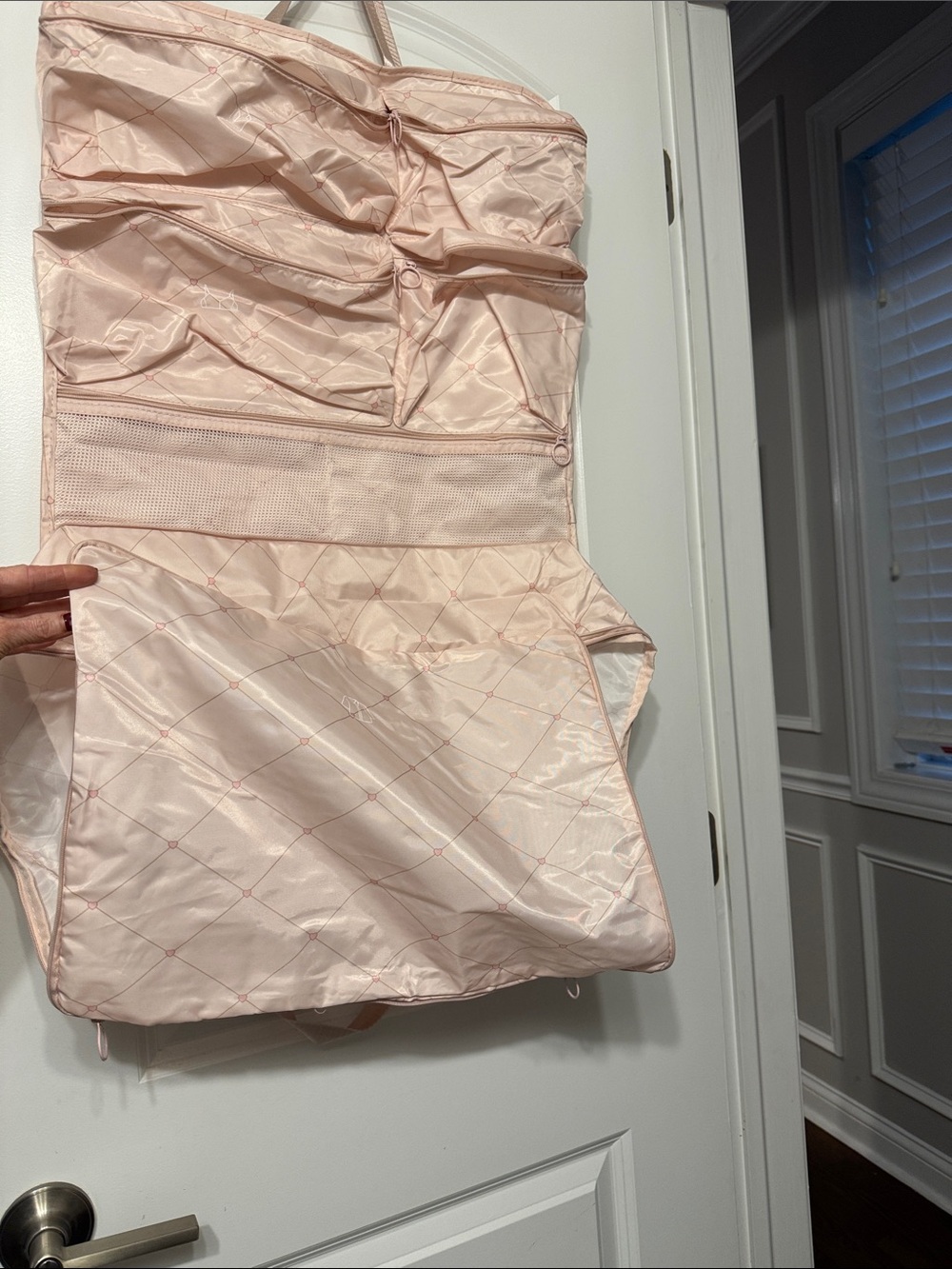 Light Pink Travel Hanging Intimates & Lingerie Organizer